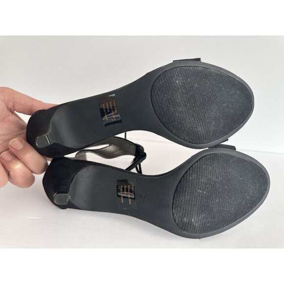 Coach and Four Women's Strappy Heel Ankle Sandals 7.5 Zip/Drawstrings Closure - Picture 12 of 16